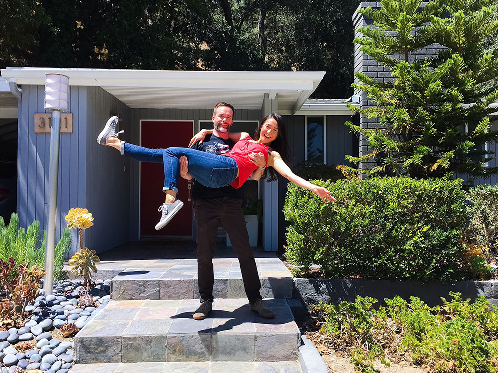 A happy homeowner